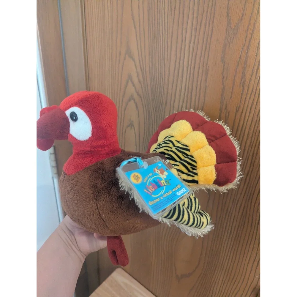 Webkinz Gobbler Turkey Plush Ganz Stuffed Animal 2010 New With Sealed Code HM426